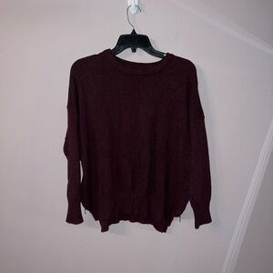 Purple burgundy sweater women’s small
zipper on the side